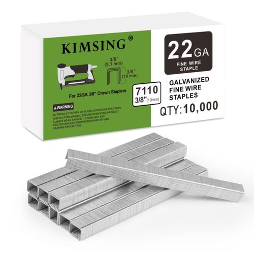 Grapas de tapicería galvanizadas KIMSING 7110 calibre 22 10 mm