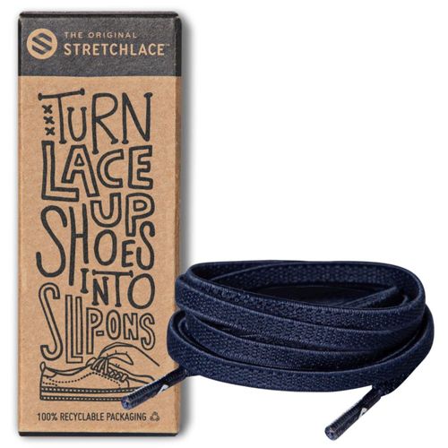 Cordón Elástico Plano THE ORIGINAL STRETCHLACE 120 cm Azul Marino