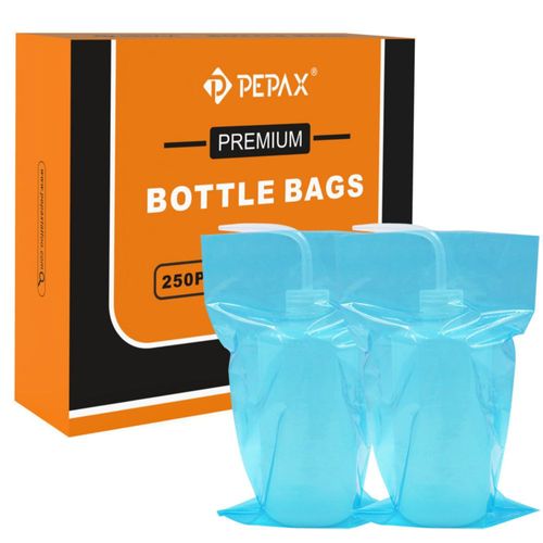 Bolsas desechables azules para botellas de tatuaje PEPAX 250 piezas