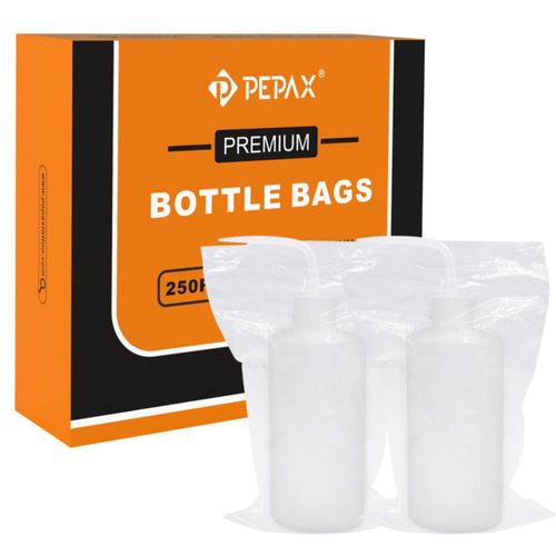 Bolsas Desechables para Botellas de Tatuaje PEPAX 250 piezas 15x26 cm