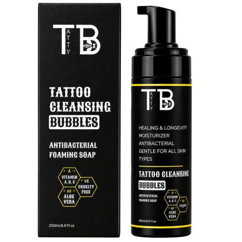 Limpiador de Tatuajes TATTYBEE 100 ml Espuma Antibacteriana