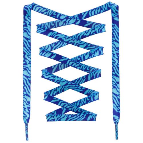 Cordón plano DANHUA 99 cm Azul Cebra 08 cm de ancho