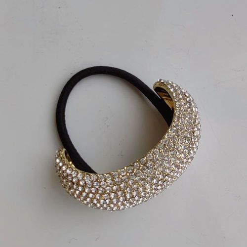 Coletero RPZL Arco Pony Bella Cuff Plateado con Cristales