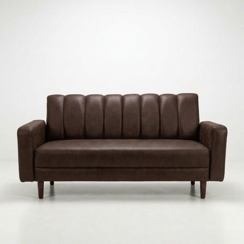 Sillón LASE Sofá Cama Reclinable LASE 3 Posiciones Austin Tipo Cuero Cómodo Chocolate