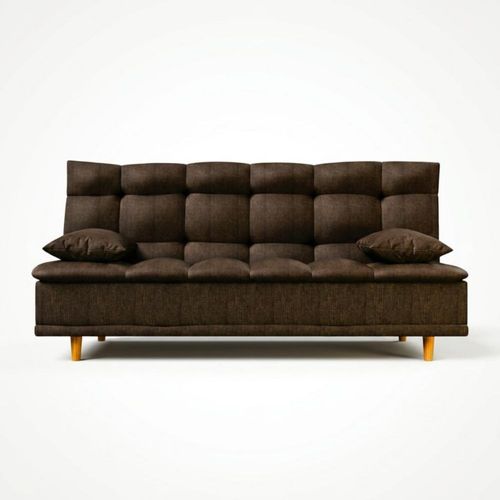 Sofá Cama Matrimonial Sillón Reclinable 3 Posiciones Sala LASE Janeiro Terciopelo Chocolate