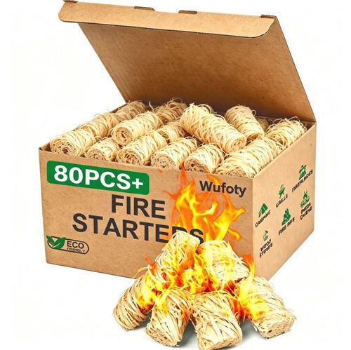 Encendedores de fuego Wufoty 80 piezas 08 kg cera natural