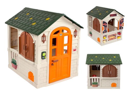 Juguete Casita Playhouse Prinsel 2 En 1 Unisex Luz Y Sonidos Grill