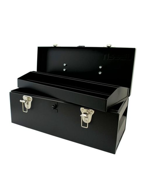 Cajas Portaherramientas Metálicas Color Negro Con Asa Metálica