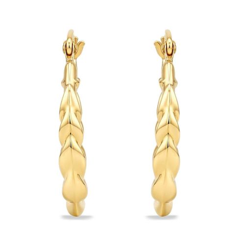 Arracadas De Oro Amarillo 14K (21.5Mm Aprox)