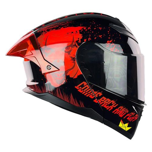 Casco Abatible Stark It Negro con Rojo Grande