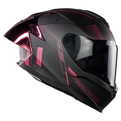 Casco Integral Explorer Racing Negro con Rojo Grande