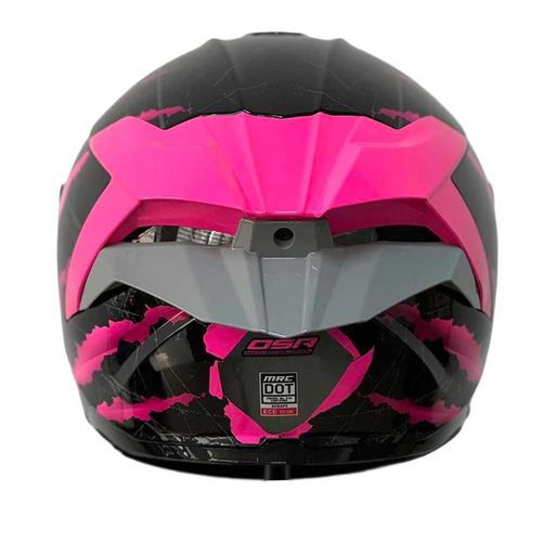 Casco Integral Scrape Rosa Talla Grande