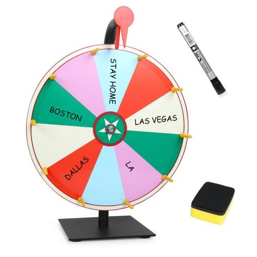 Ruleta de premios seemee de 30 cm con 10 segmentos para sobremesa