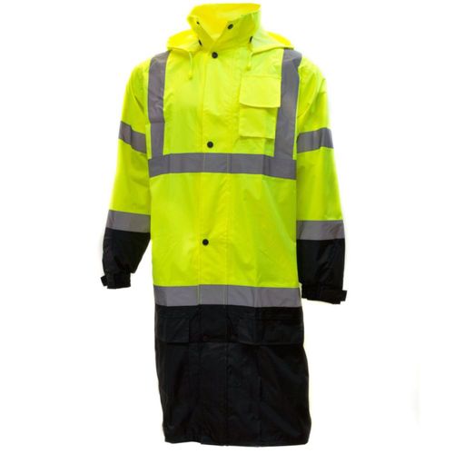 Chaqueta impermeable New York Hi-Viz Workwear 2XL Verde lima reflectante