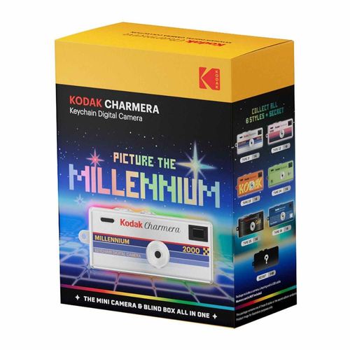 Kodak Charmera Millennium Edition Cámara Digital Llavero Caja Sorpresa 1.6 MP con Filtros y Video