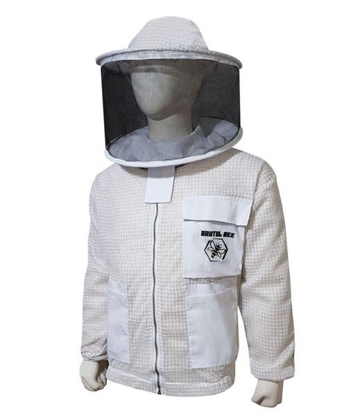 Chaqueta de Apicultura Brutul Fight 2XL Blanca Ventilada