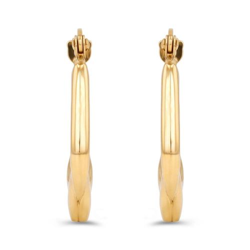 Arracadas De Oro Amarillo 14K (11X7 Mm Aprox)