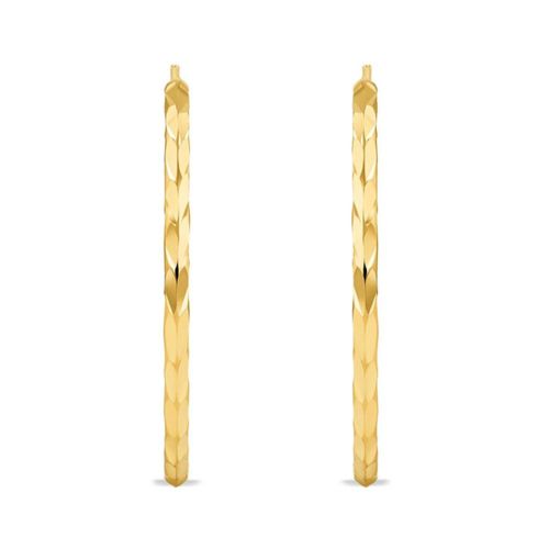 Arracadas De Oro Amarillo 14K (30Mm Aprox)