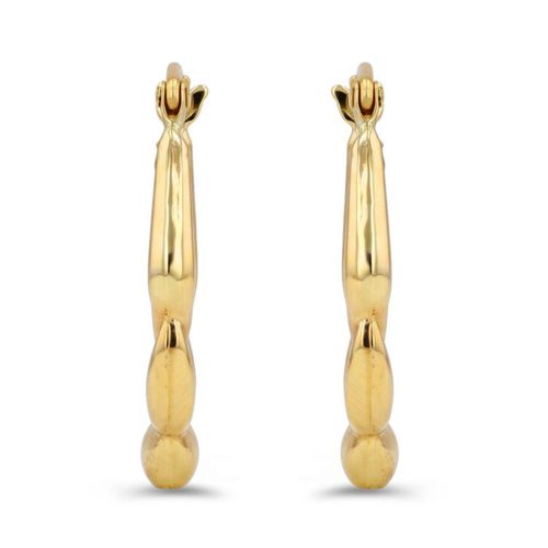Arracadas De Oro Amarillo 14K (10X13 Mm Aprox)