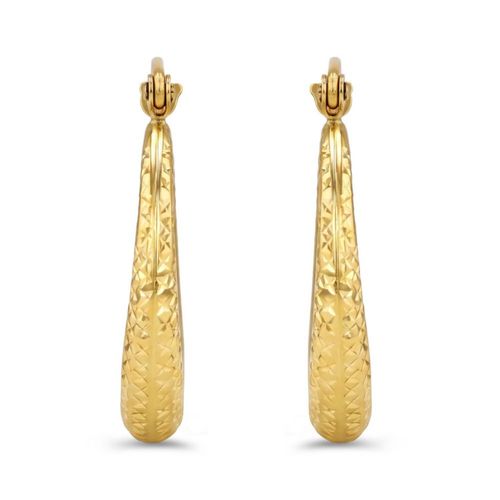 Arracadas De Oro Amarillo 14K (20.8 Mm Aprox)