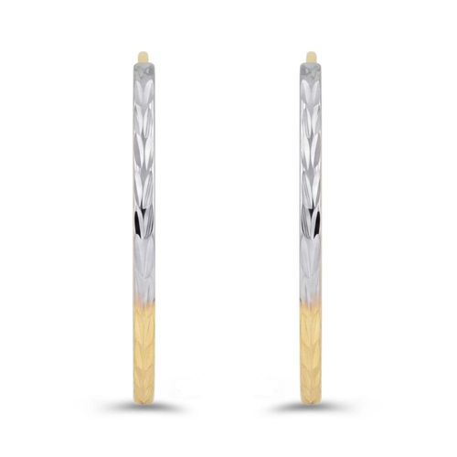 Arracadas De Oro Florentino 14K (22Mm Aprox)