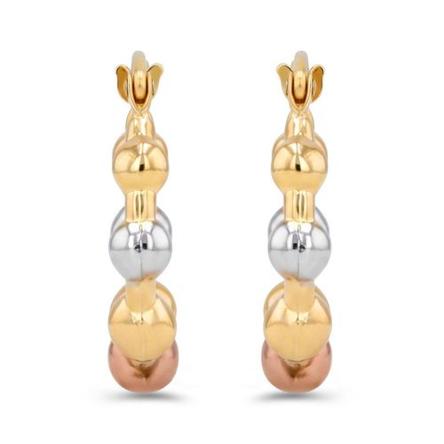 Arracadas De Oro Florentino 14K (11Mm Aprox)
