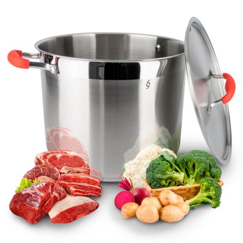 Olla con Vaporera de Acero Inoxidable 16 Litros Bogner BCP16L