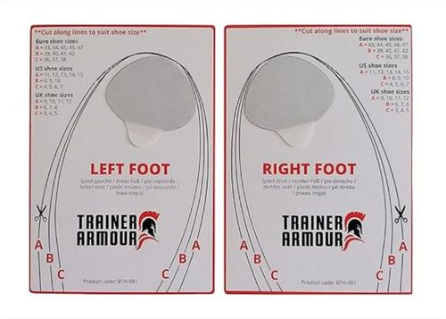 Par de Preventores de Agujeros en la Punta - Trainer Armour - Blanco