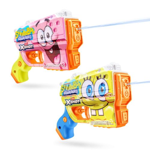 Pistola de Agua XSHOT Bob Esponja (2 unidades) 150 ml alcance 9 m