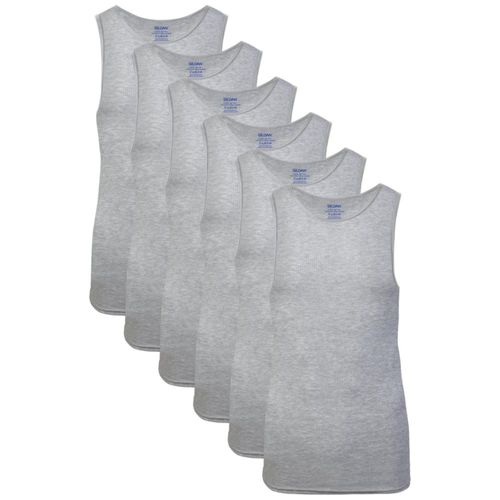 Camiseta sin mangas Gildan G1104 pack de 6 gris deportivo talla XXL