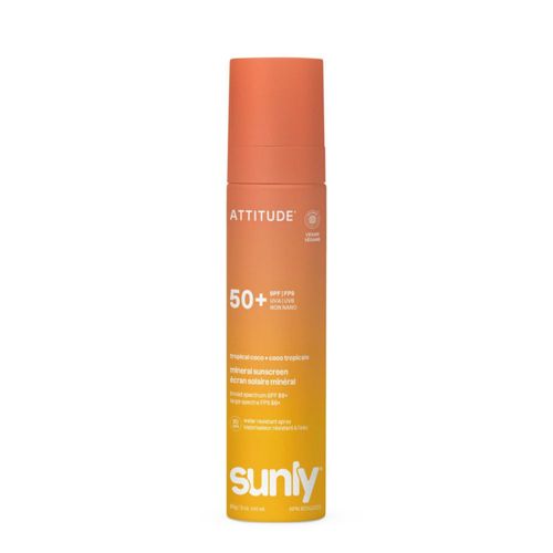 Protector solar ATTITUDE 85 g SPF 50 Spray Coco Tropical