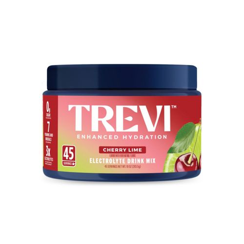 Polvo de Electrolitos TREVI Cereza y Lima – 45 Porciones
