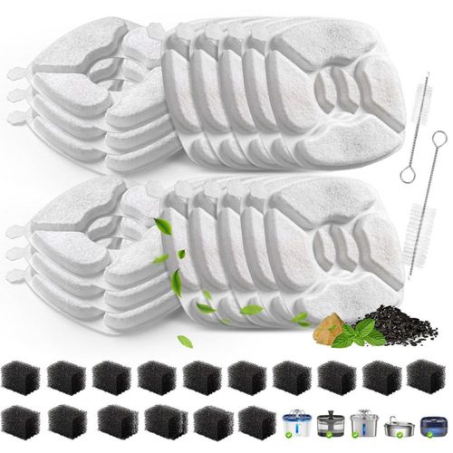 Filtro de Agua Bengor Pack de 16 Unidades para Fuente de Agua para Mascotas