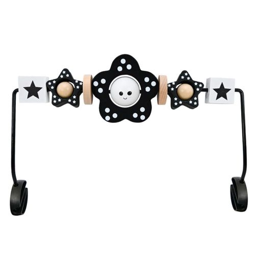 Barra de Juguetes para Columpio de Bebé Welgep Negro Compatible con Baby Bjorn