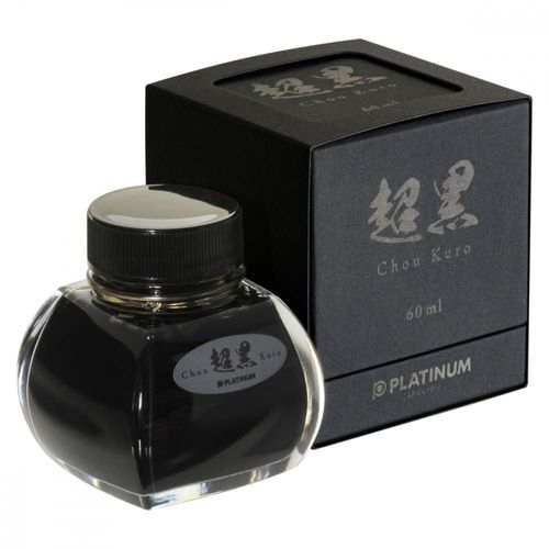 Botella de tinta PLATINUM Kuro 60 ml Negro de carbono