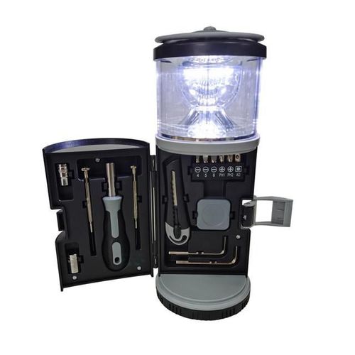 Linterna de Mano Multiusos para Camping y Reparaciones,Kit de Herramientas de Iluminación Portátil con Gancho y Base Magnética.HOGAWAY