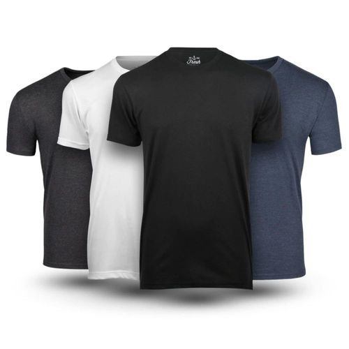 Camisetas Fresh Clean Threads Pack de 4 Cuello Redondo