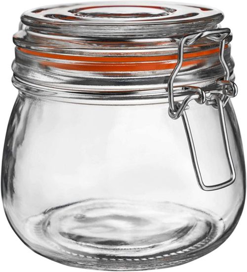 Tarro de Vidrio Hovico 750 ml Hermético y a Prueba de Fugas