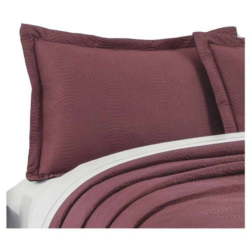 Funda P/ Almohada Pinsonic Burdeos Vino Poliéster Concord