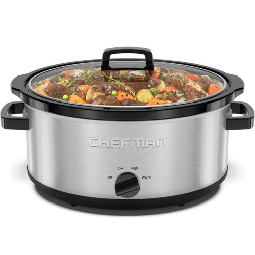 Cocina lenta Chefman 7 L acero inoxidable 120 V