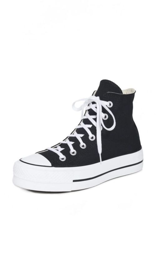 Zapatillas Converse Chuck Taylor Lift para mujer talla 6 US negro/blanco