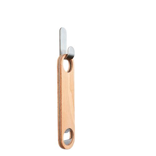 Paquete con 100 piezas de destapador promocional ergonómico de madera