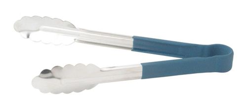 Pinzas de Servir Winco 23 cm Mango Antideslizante Azul