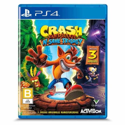 PlayStation Crash Bandicoot N Sane Trilogy PS4