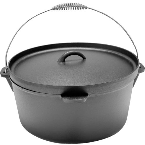 Olla Holandesa Cuisiland 15 L 15 kg de Hierro Fundido con Asa de Gancho