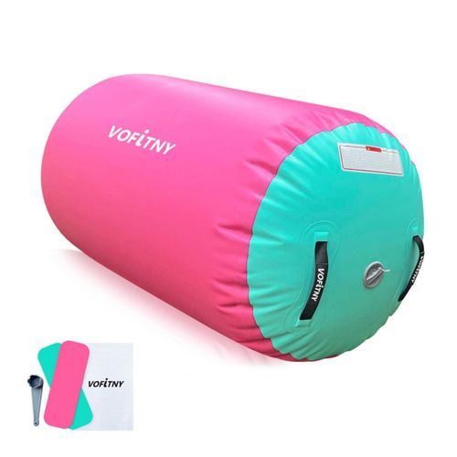 Colchoneta de Gimnasia VOFiTNY 170 cm+ Barril Inflable para Volteretas