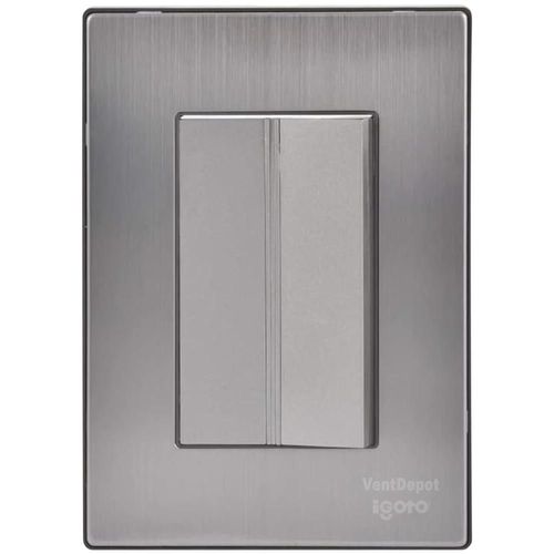 Placa de Pared MXIOA-001 Inoxium1ASilver Interruptor Triple Módulo