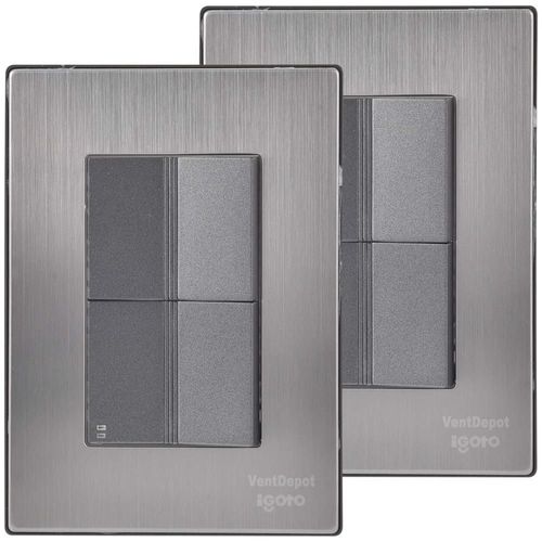 Placa Apagador de Pared MXIUI-002 Inoxium1A1EOxford Apagador Tamaño Cómodo
