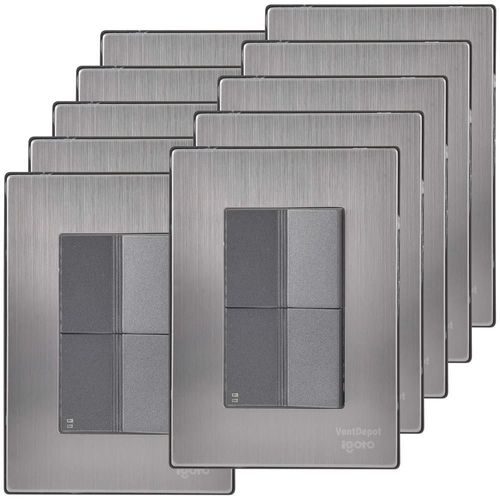 Placa con Apagador Resistente MXIUI-006 Inoxium1A1EOxford Apagador Tamaño Cómodo