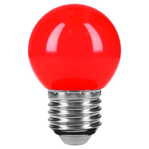 Lámpara De Led G45 127 V 1 W Color Rojo Volteck